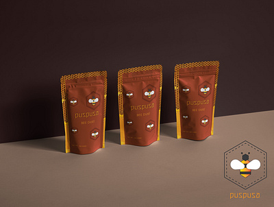 Branding - Puspusa bee beelogo branding design dust eticket honey honey bee honeybee illustrator logo logo design logo designer logodesign logos minimal print product product design productdesign