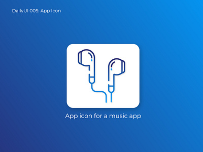 DailyUI Day 005: App icon 005 appicon application ui beginner dailyui dailyui 005 dailyui005 dailyuichallenge logo logodesign music app music art music icon