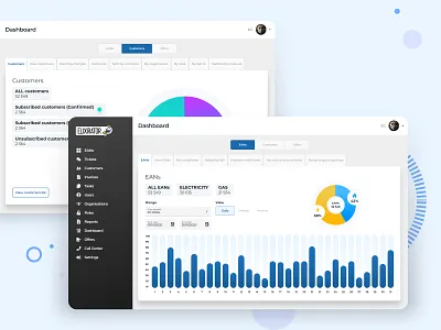 Energy monitoring system design desktop dribbble minimal screen typography ui ux vector web
