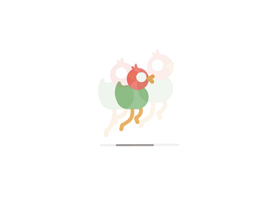 Motion - duck animation gif motion design