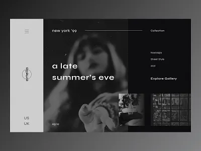 Art Gallery - Web Concept art black and white classic classy concept dark design figma gallery minimal modern nostalgia photo photography simple ui web design website