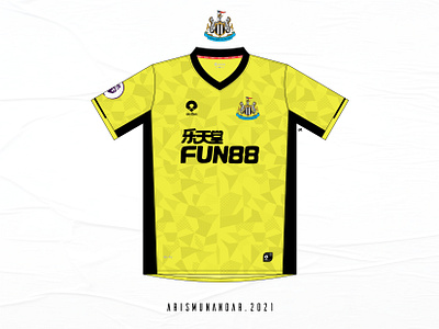 Newcastle United Fantasy Kit Away 2020-2021 animation app art branding clean design graphic design illustration illustrator logo vector