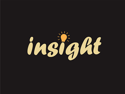 Insight - Logo Design branding branding and identity creative logo good heart illustration lamp lettermark lightning logo logodesign meditation meditation app simple logo vector wordmark wordmark logo wordmark logo desing
