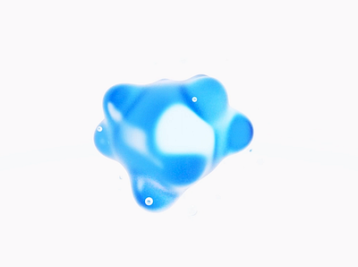 Water Blob 3d animation design motion graphics ui