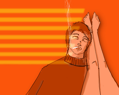 Cynical Love adobe photoshop blends brush cigarette illustration love shades sketch smoke strokes vector wacom