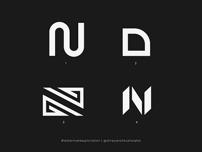 N Monogram | Letter Mark Exploration - 14/26 | N Logo Design lettermarkexploration logo logo design logo mark logomark logotype monogram letter mark monogram logo richwithdesigns shapes shreyansh kushwaha vector