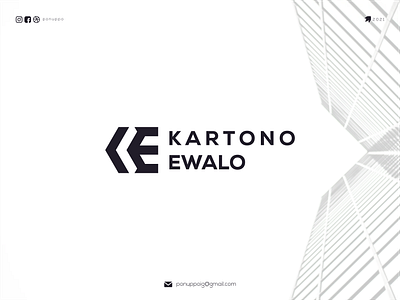 KARTONO EWALO awesome logo brand design branding design letter logo logodesign logomaker logotype modern logo monogram logo ui ux