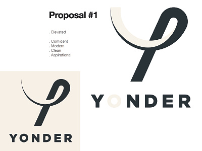 Logo proposal for Yonder banking app branding design graphic design logo vector