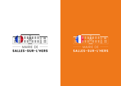 Logo Salles-sur-l'Hers branding identity identity branding identity design logo vector