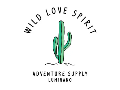 WILD LOVE SPIRIT cactus illustration