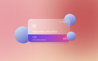 Glassmorphism credit card design figma glass effect glassmorphic glassmorphism ui ux