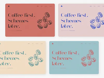 Colours & Typography - Exploration coffee coffeelover coffeeshop colorcombinations colorfulldesign colors design illustration illustrator landingpage minimal playingwithcolors typography ui ux vector web website