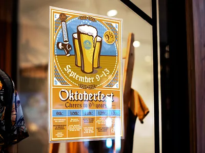 Oktoberfest Event Poster bavarian beer beer art beverage beverage design branding design event branding event flyer event poster german oktoberfest poster art typography