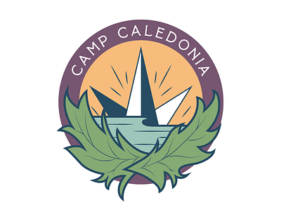 Camp Caledonia branding design illustrator cc logo vector vector art