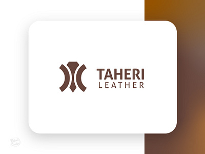 Taheri Leather badge branding graphic design icon identity design illustration logo logotype raimastudio typography vector