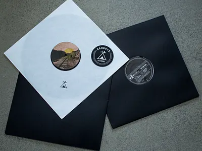 Cahoots Records graphic design logo record label stamp sticker vinyl