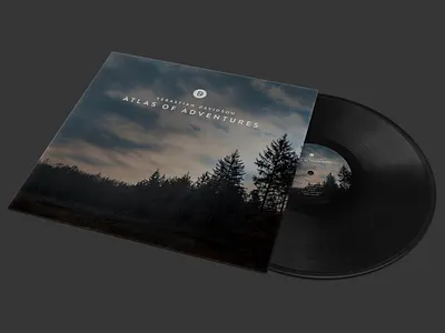 Sebastian Davidson: Atlas of Adventures LP [Armada Deep] graphic design logo design record label vinyl record