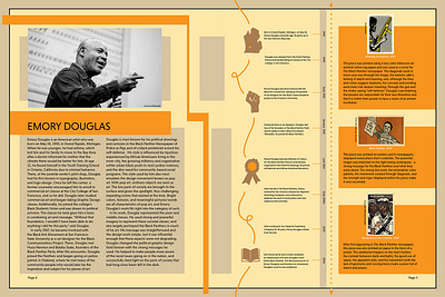 Black History Exhibit awareness booklet design emulate graphic design group project history illustration information