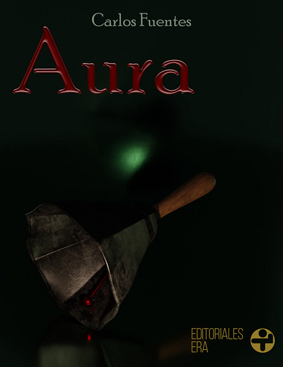 Aura book cover 3d modeling design