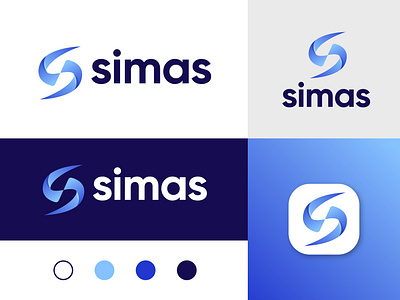 Simas Logo Branding | Modern S logo design concept a b c d e f g h i j k l m app icon artist best logos digital it logo brand logo branding logo branding logos graphics logo concepts logo identity logotype minimal modern logos o p q r s t u v w x y z s s logo software logo t h e q u i c k b r o w n f o x technology visual identity design