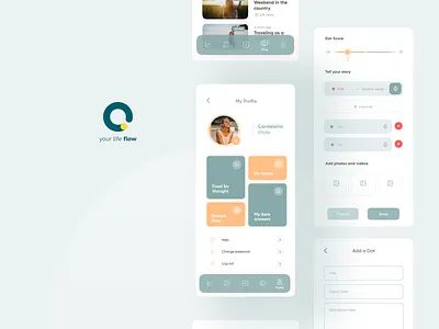 Your Life Flow | App Design app design beauty ui profile