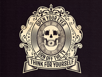 Open your eyes art digital digital art eyes illustration javo designs label label design labeldesign obey old school ornament skull tattoo typography vector vector art vintage vintage illustration whiskey