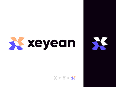 xeyean brand brand identity branding graphic design illustration letter x letter y logo logo design minimal modern typography vector xeyean
