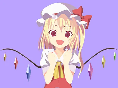 Vector Traced Flandre Scarlett design illustration vector