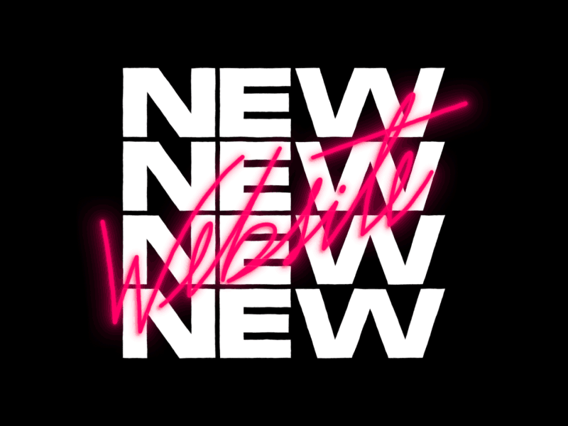 New website! 2d animation after effects animation design kinetic typography mograph motion motion design typography vector