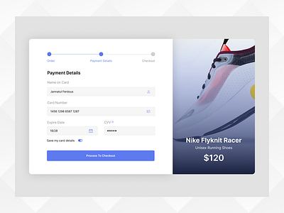 Credit Card Checkout Page Design 2025 new shots card payment checkout card payment gateway card payment process care checkout page checkout with card credit card credit card processing credit cardbilling debit card design figma form online card payment payment details product details shoe ui uiux