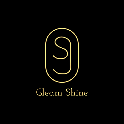 Gleam Shine logo branding clean design flat graphic design illustration illustrator logo minimal typography