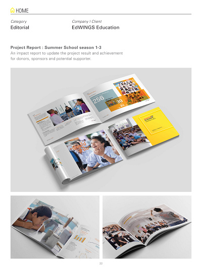 Summer School Project Report content creation content design design print design report design