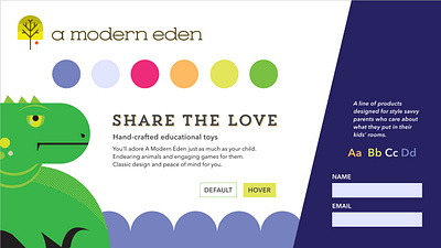 A Modern Eden Style Tile II branding branding and identity element collage sketch style tile