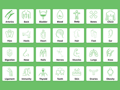 Home Remedies Icons branding design icondesign illustration mobile app ui ui ux design ui design ux design