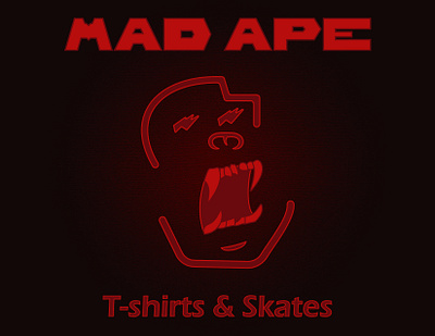 Mad Ape design illustration logo vector