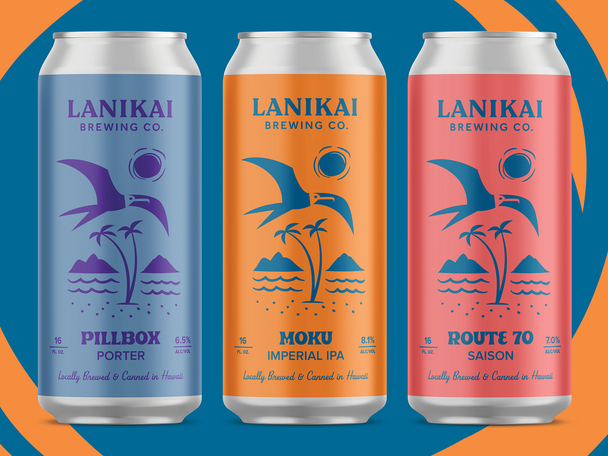 Lanikai Brewing Logos by P. Wilson on Dribbble