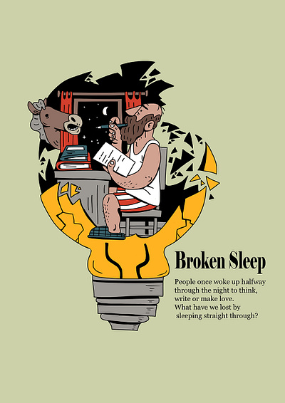 Broken Sleep adobe photoshop art design drawing editorial editorial illustration illustration illustrator magazine sleep