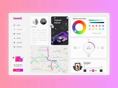 LOOMI - Dating app dashboard branding dashboard app design figma material design ui ux ux ui design