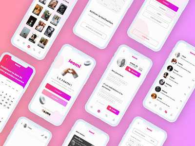 LOOMI - Dating app app branding dating app design figma material design ui ux ux ui design