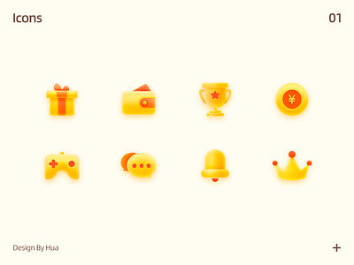 icons icon ui yellow 插图 插画 游戏 质感