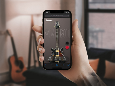 Ibanez Guitars guitar ibanez landing page mobile site products showcase web