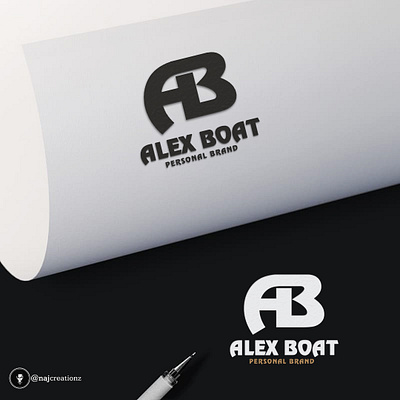 Logo Design for Alex Boat, a Personal Brand brand identity brandidentity branding concept flat graphic design logo logocreation logodesign logodesigner logodevelopment