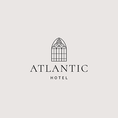 Hotel Logo with Window | Turbologo black white brand design branding broker design hostel hotel illustration logo logo design real estate real estate logo realestate rental vector window