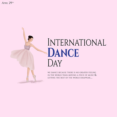 International Dance Day creativity illustration international dance day passion typography vectorart