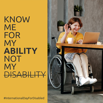 International Day for Disabled art concept creative creativity design illustration international day for disabled passion typography