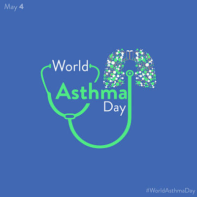 World Asthma Day colours concept creativity design heath illustration vectorart