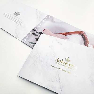 Dolce Vita Spa branding design graphic design layout design print web design website