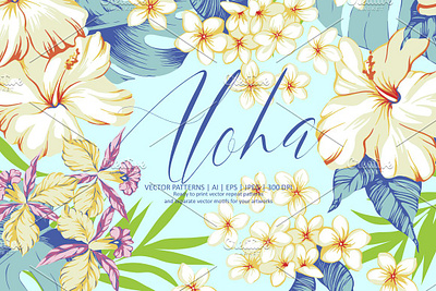 Aloha | Vector hawaiian patterns animation branding design graphic design icon illustration illustrator logo minimal typography ui vector web website