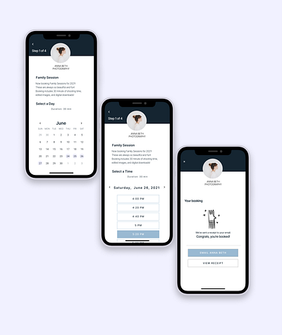 ShotBook UI | Booking a Photoshoot ui uidesign uidesigner ux