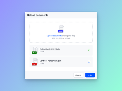 ⬆️ Upload dashboard design documents popup product design ui ui design upload upload file uploader user experience user interface ux ux design